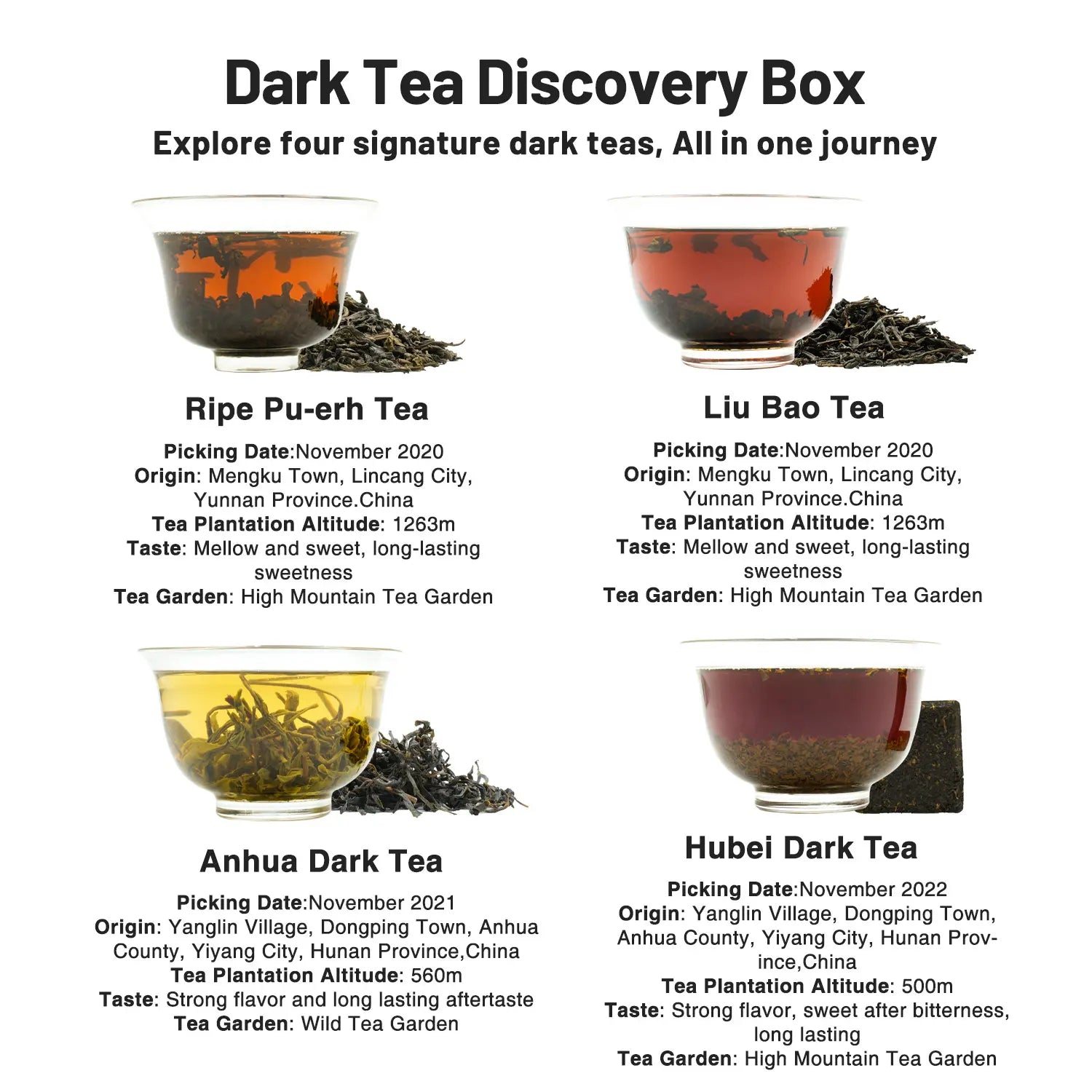 types of dark tea
