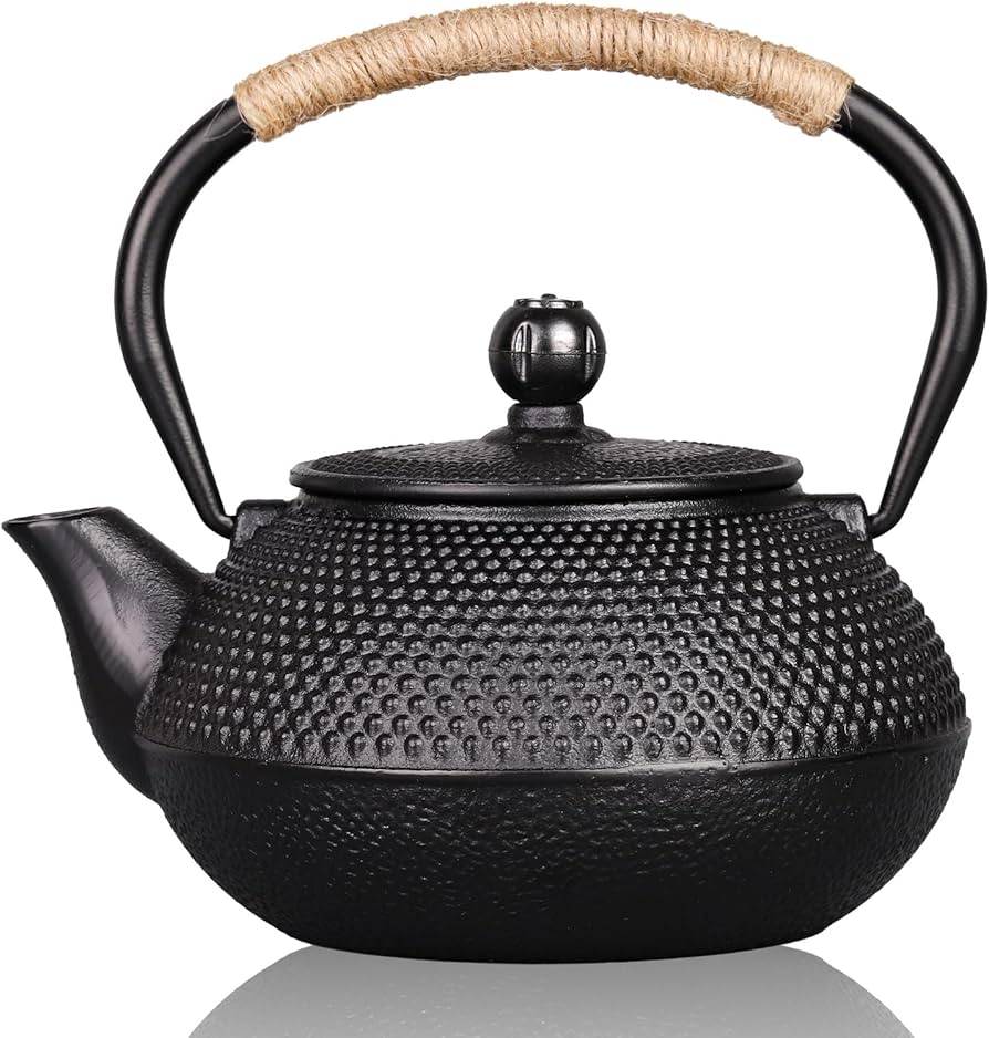 iron teapot
