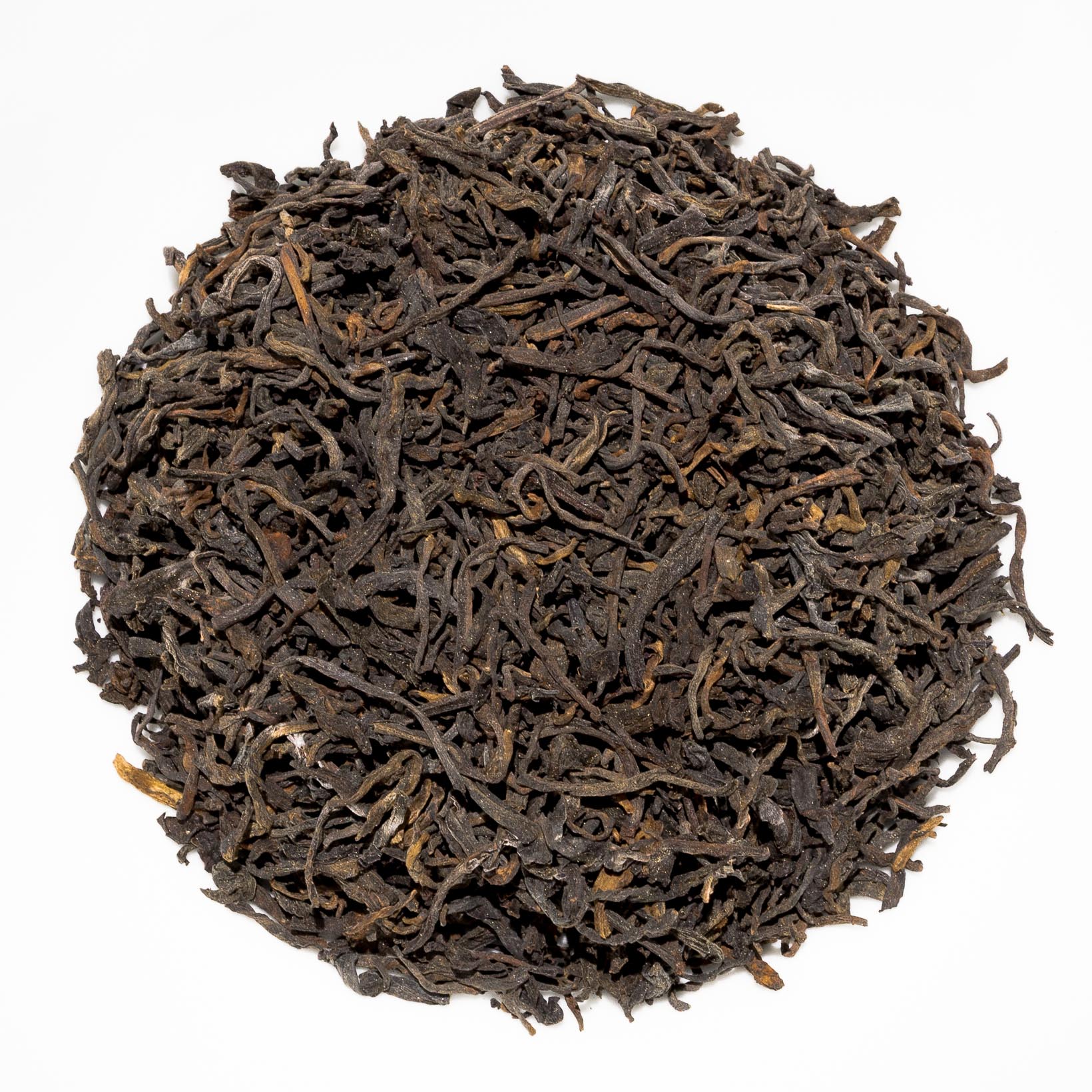 dark chinese tea made from fermented leaves