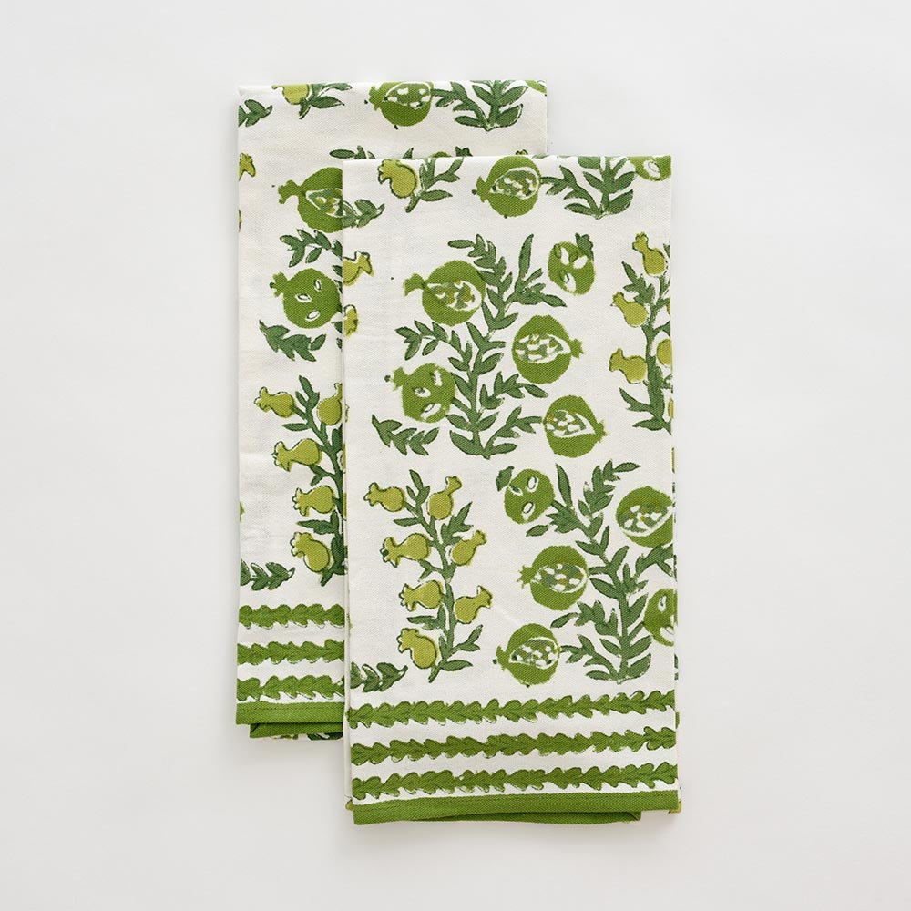 green tea towels