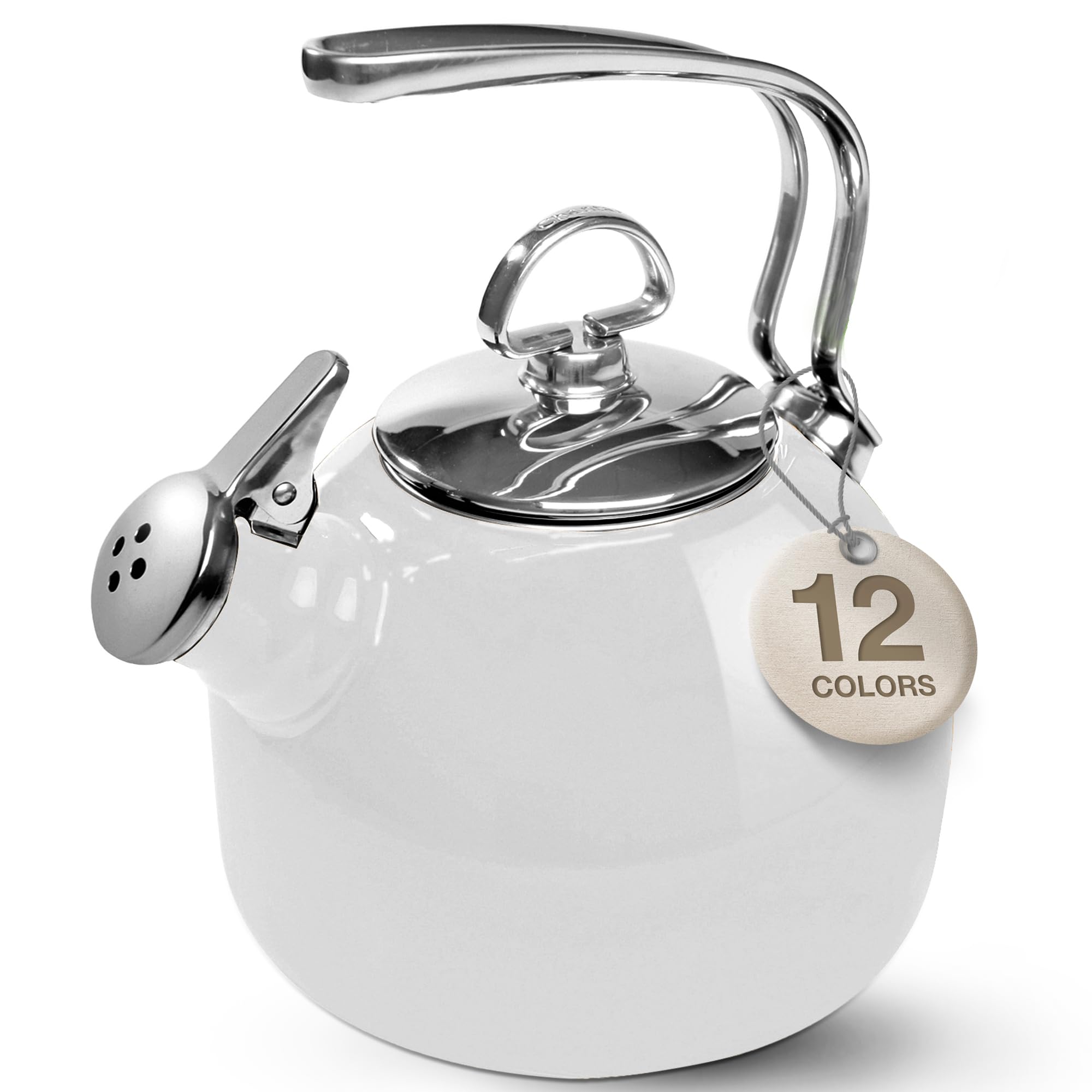 white tea kettle
