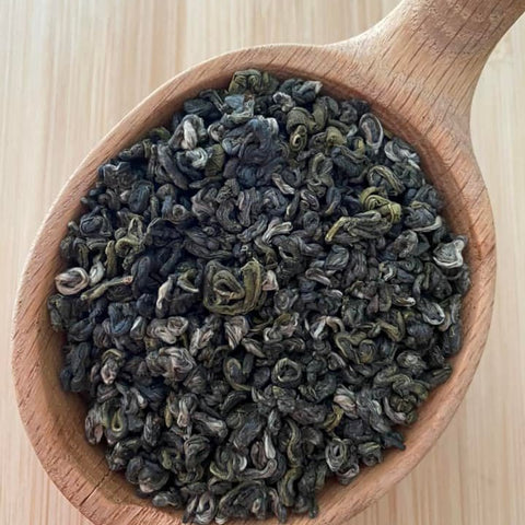 green tea leaves