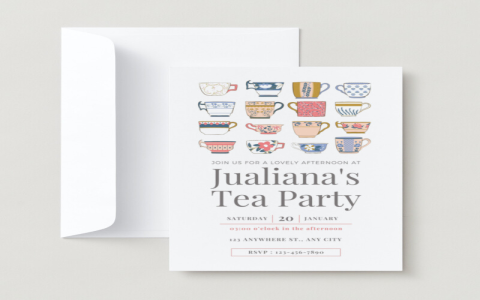 Elegant Tea Ceremony Invitation Templates for Any Occasion