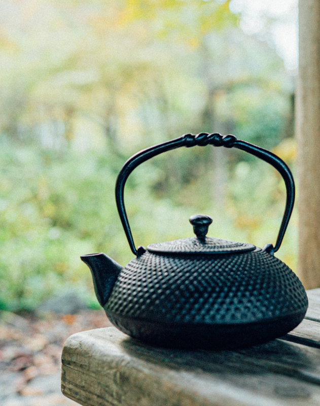iron teapot