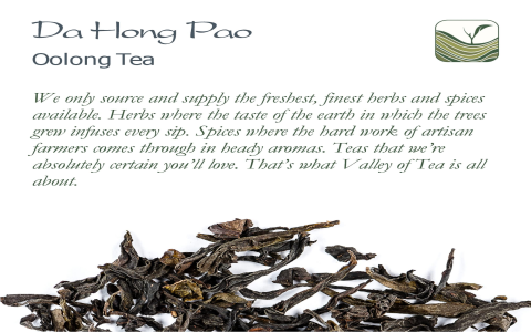 oolong tea da hong pao