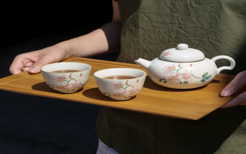 tea set yellow