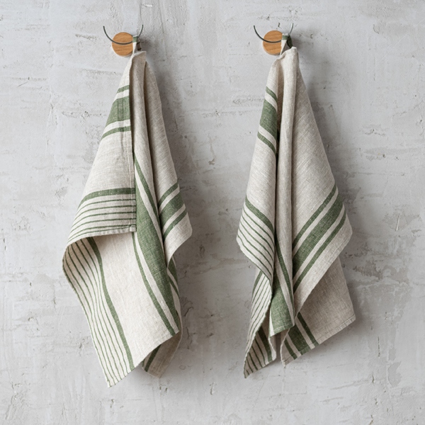 green tea towels