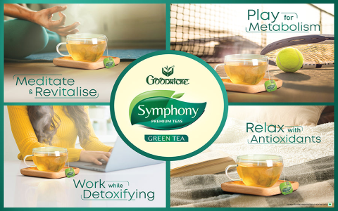 green tea and chamomile tea together