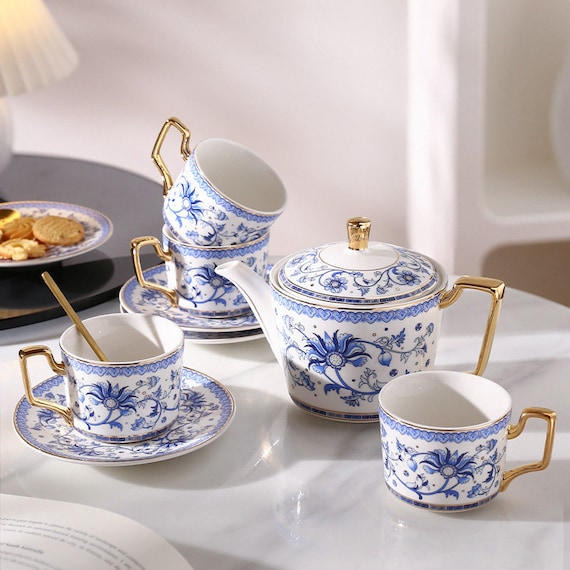 Discover Premium Blue White Tea Set – Perfect for Tea Ceremonies and Gifting