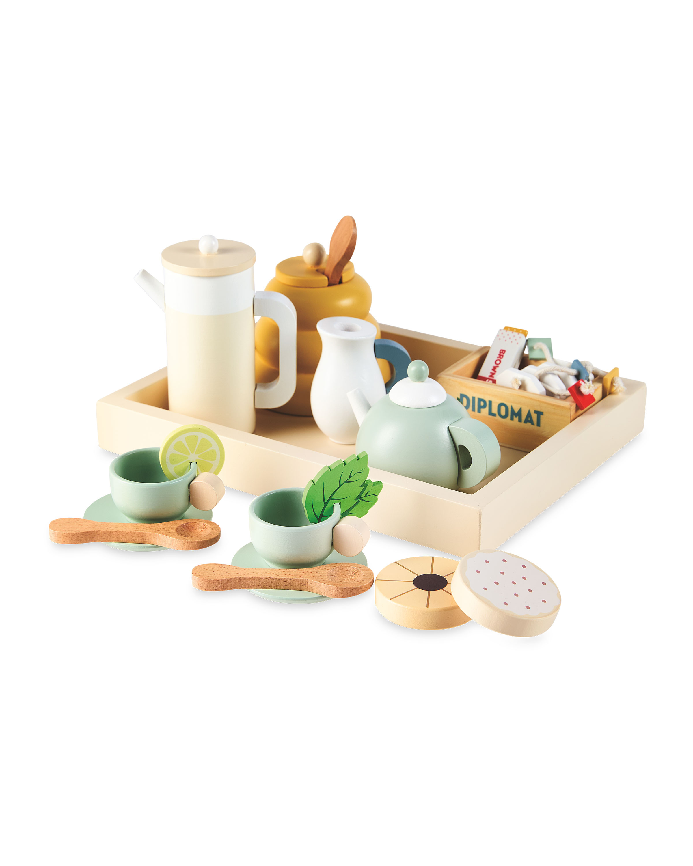 aldi wooden tea set