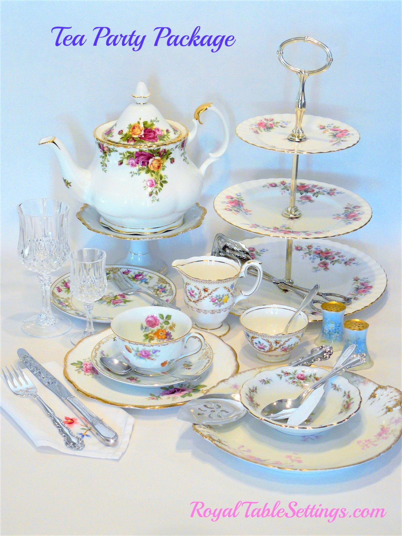 Elegant Tea Party Tea Set: Perfect for Your Vintage Celebration