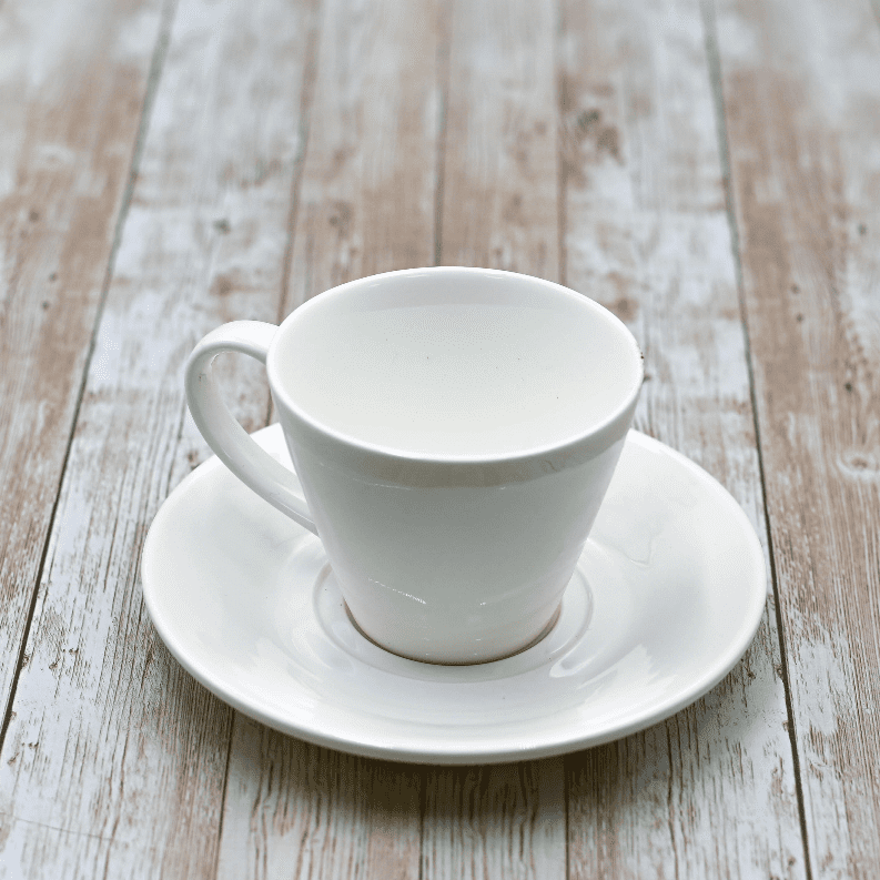 white tea cups