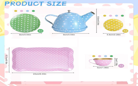 Durable Plastic Tea Set for Children – BPA Free & Phthalates Free Pretend Play Toy