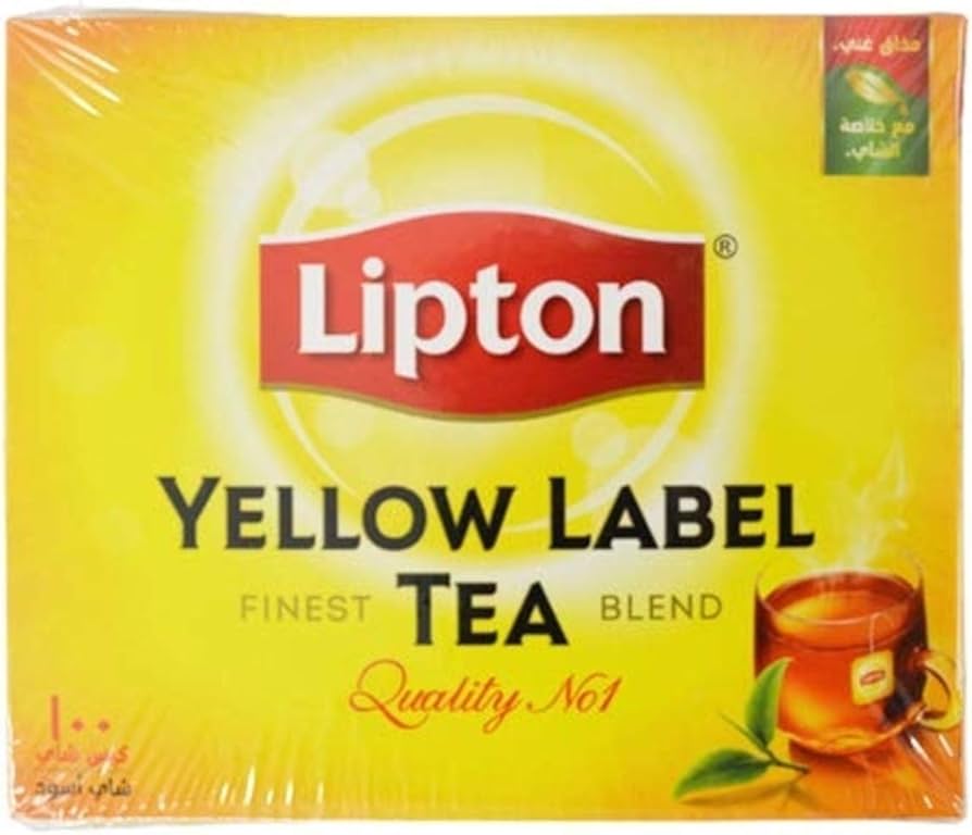 lipton tea bags yellow label