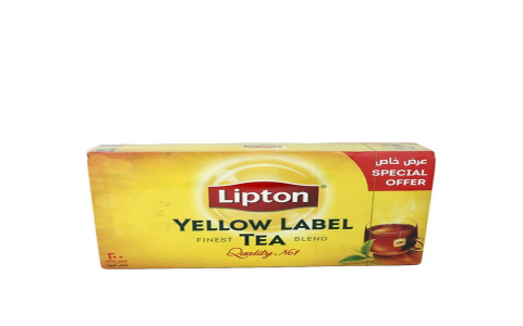 lipton yellow tea label