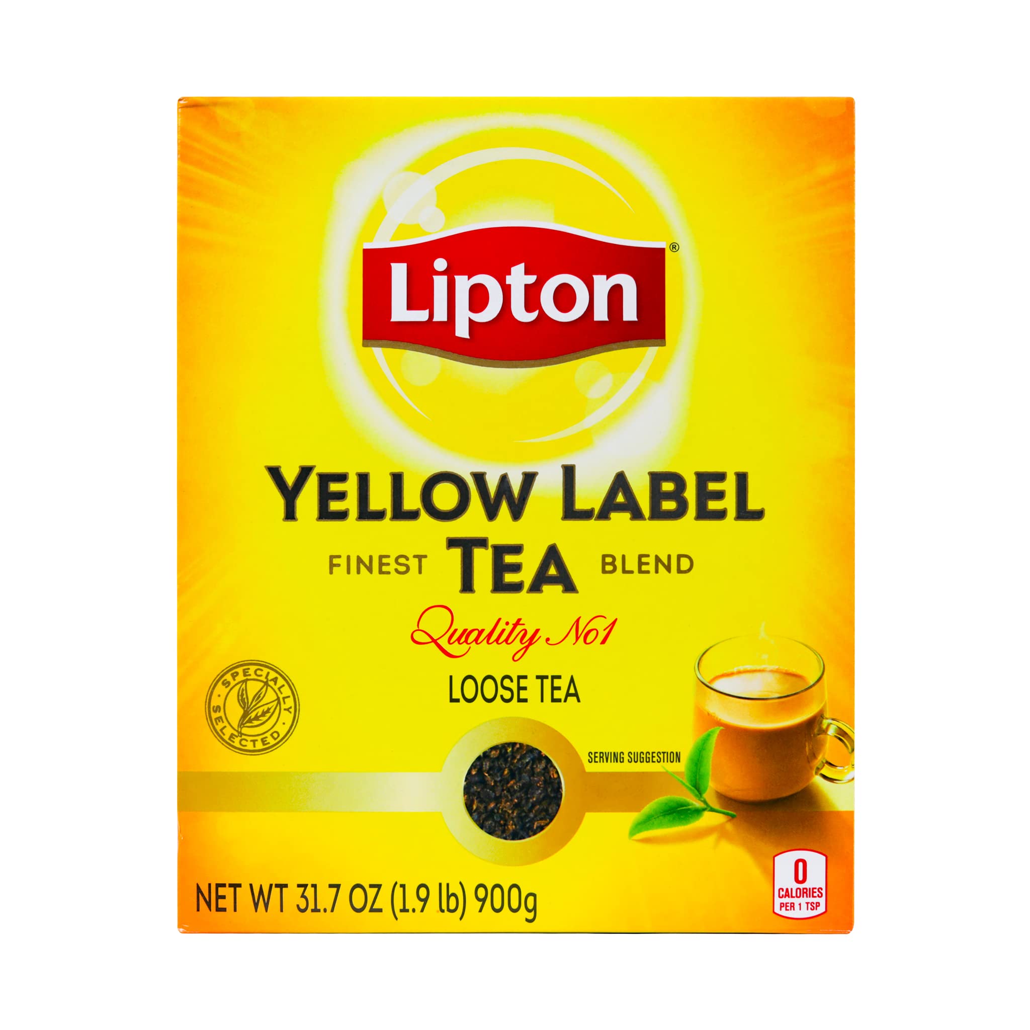 lipton yellow tea label
