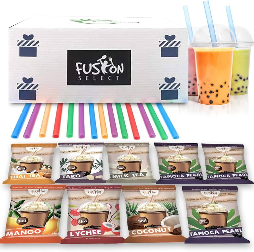 Complete Bubble Tea Set with Flavors – Your Ultimate Bubble Tea Experience