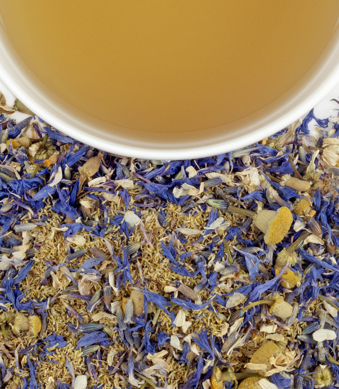 yellow and blue tea