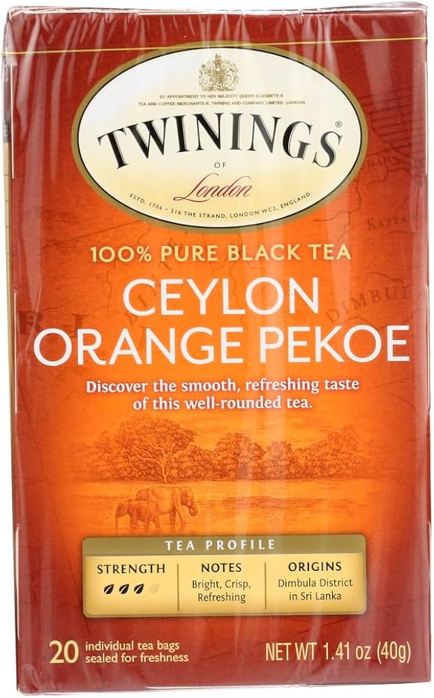 orange peoke tea