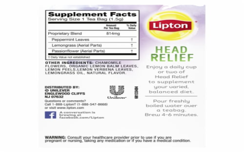 lipton yellow label tea benefits