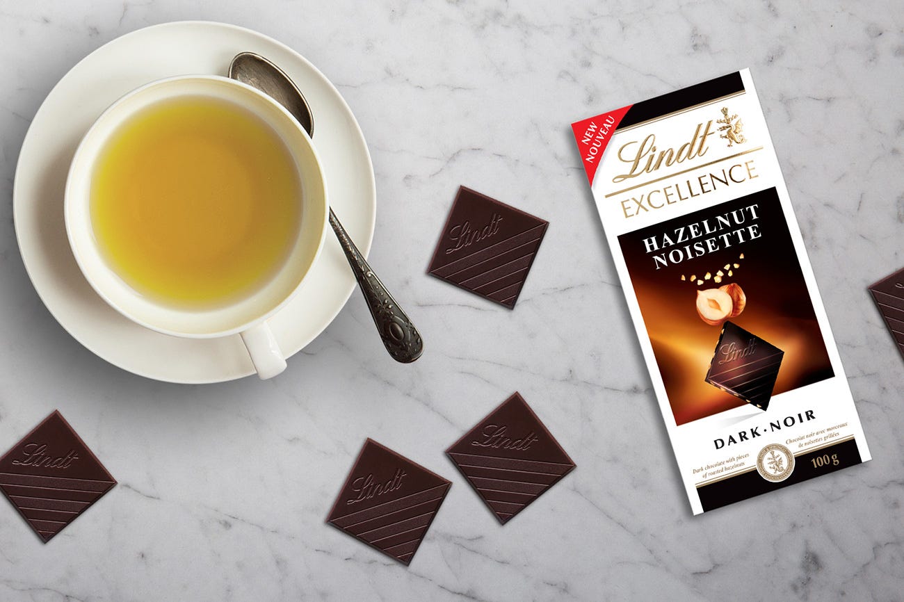 dark chocolate and tea