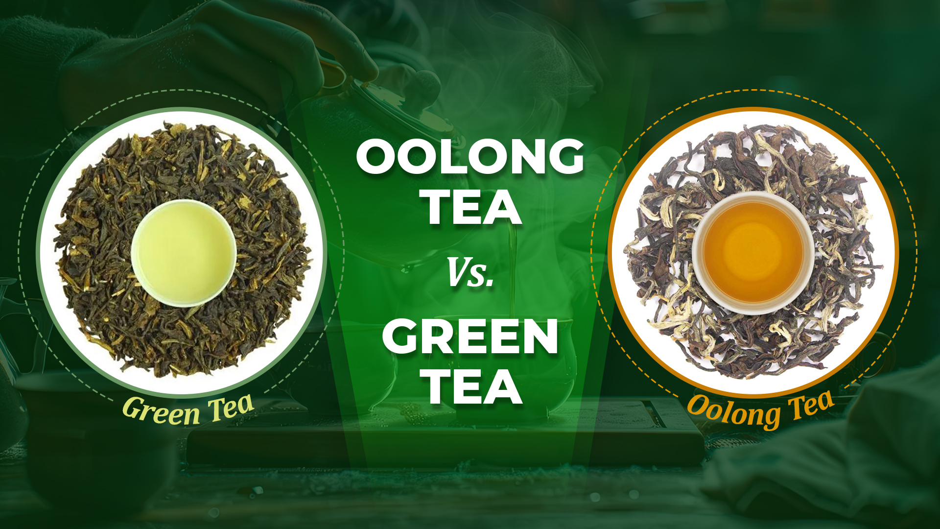 green tea oolong tea difference