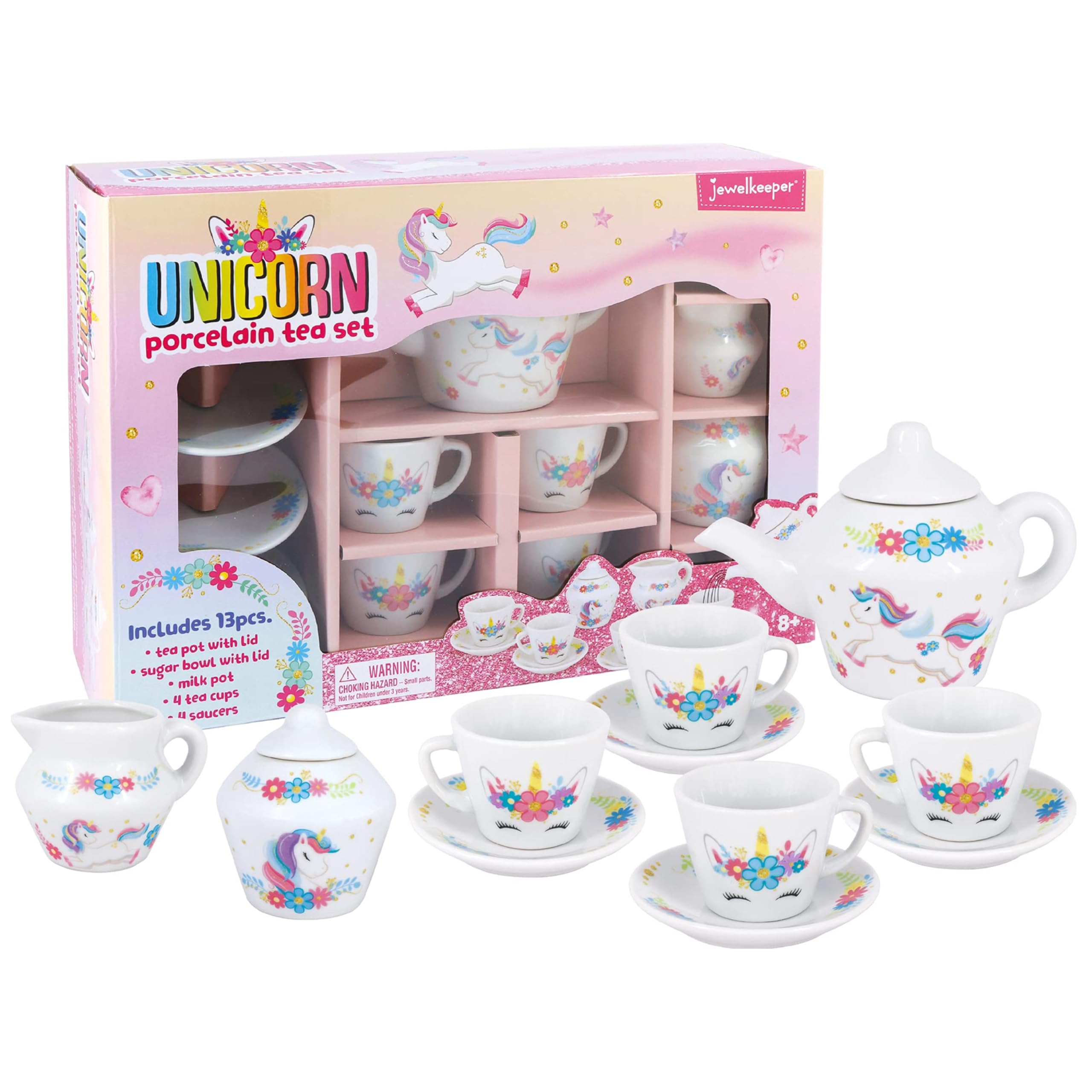 Childrens Porcelain Tea Set for Kids – Perfect Gift for Tea Parties