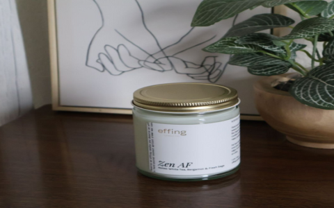 white tea and sage candle