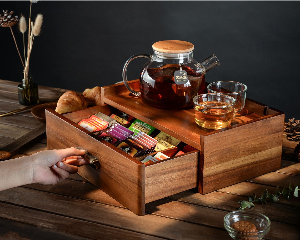 Elegant Tea Set Caddy: Organize and Preserve Your Tea Collection