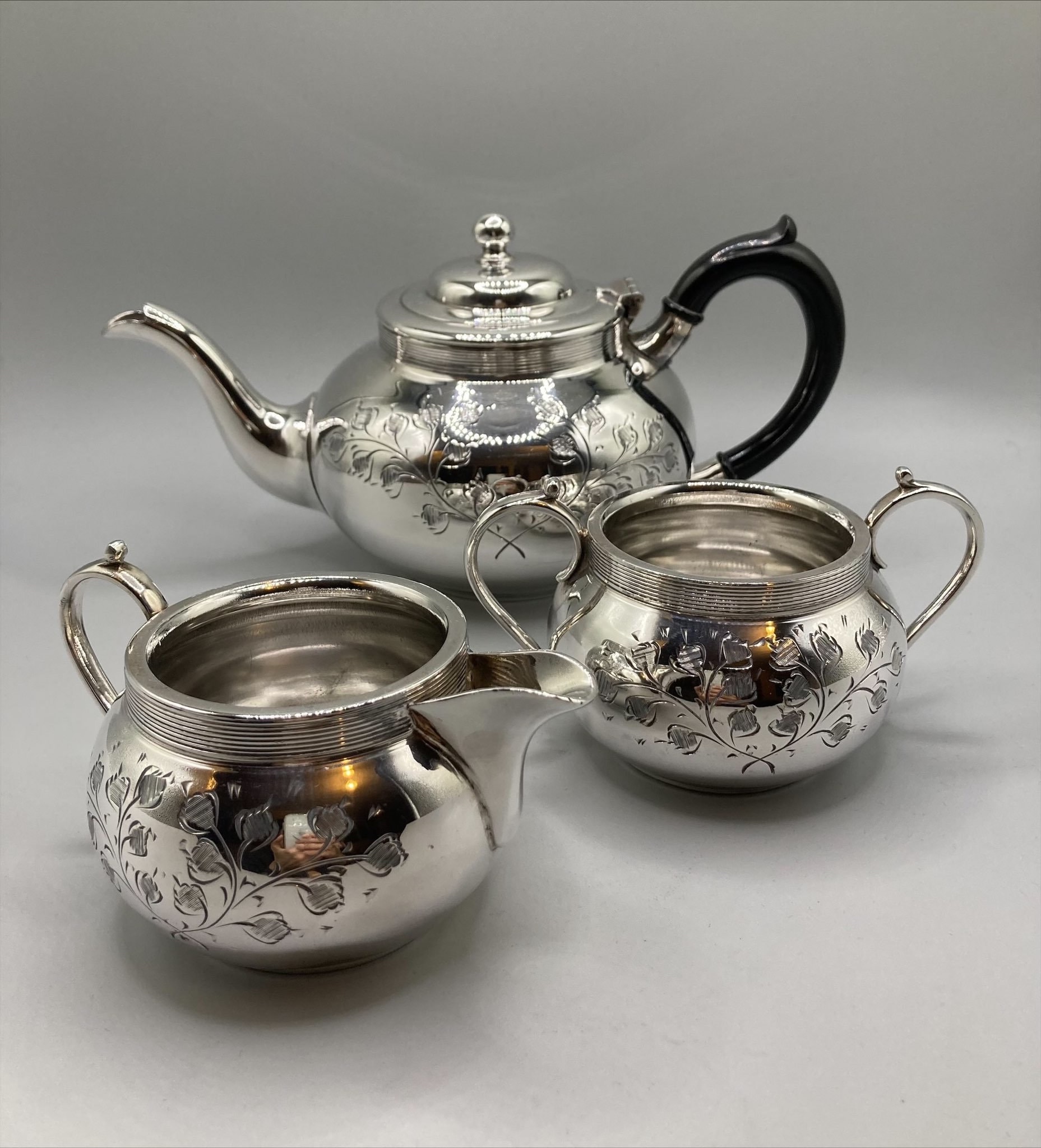 silver plated tea set