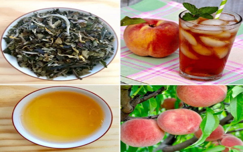 white tea and peach