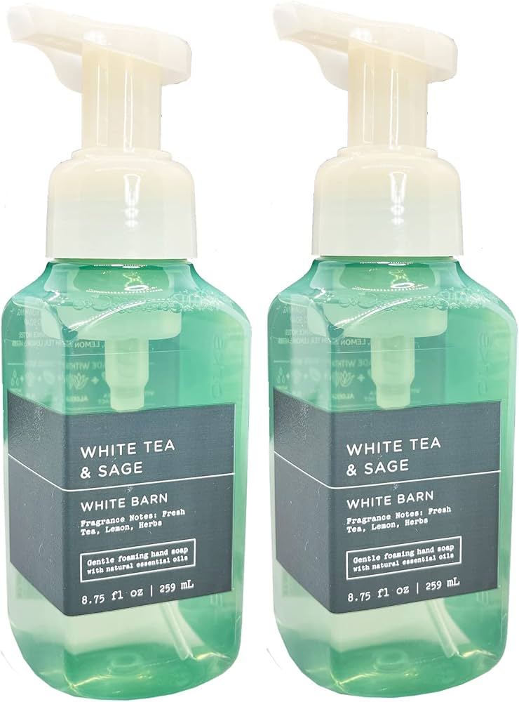 white barn white tea and sage