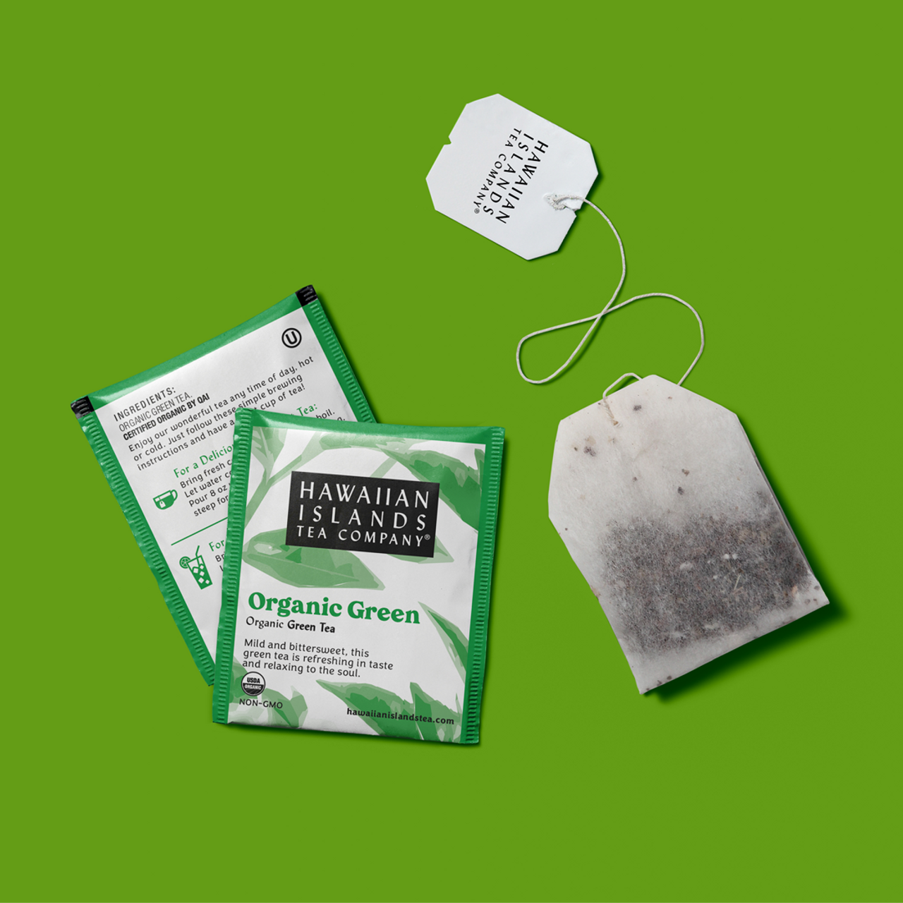green tea bag