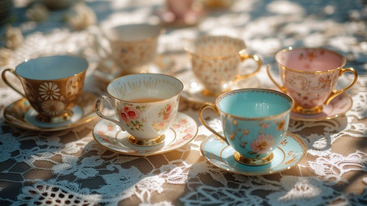 Elegant Tea Party Tea Set: Perfect for Your Vintage Celebration
