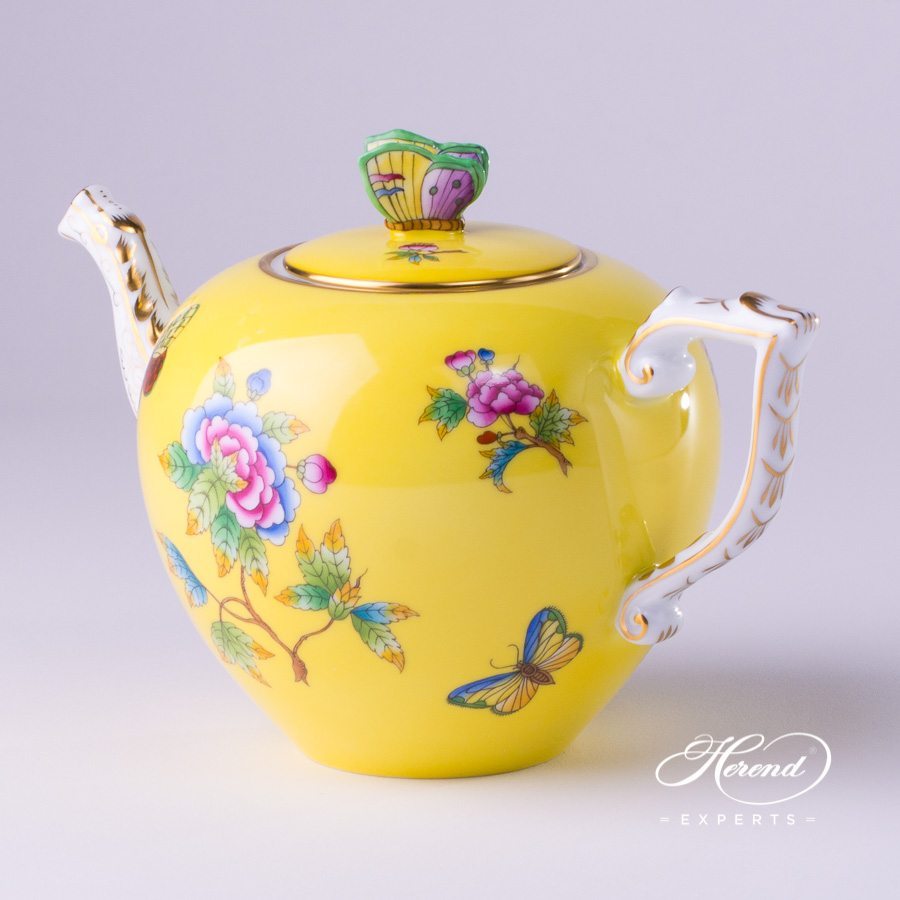 yellow tea pot