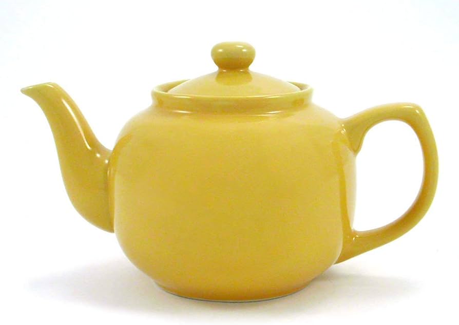 yellow tea pot