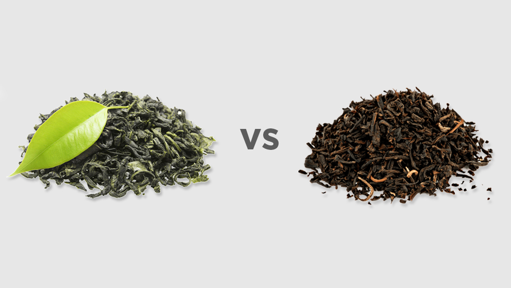 difference in green tea and black tea