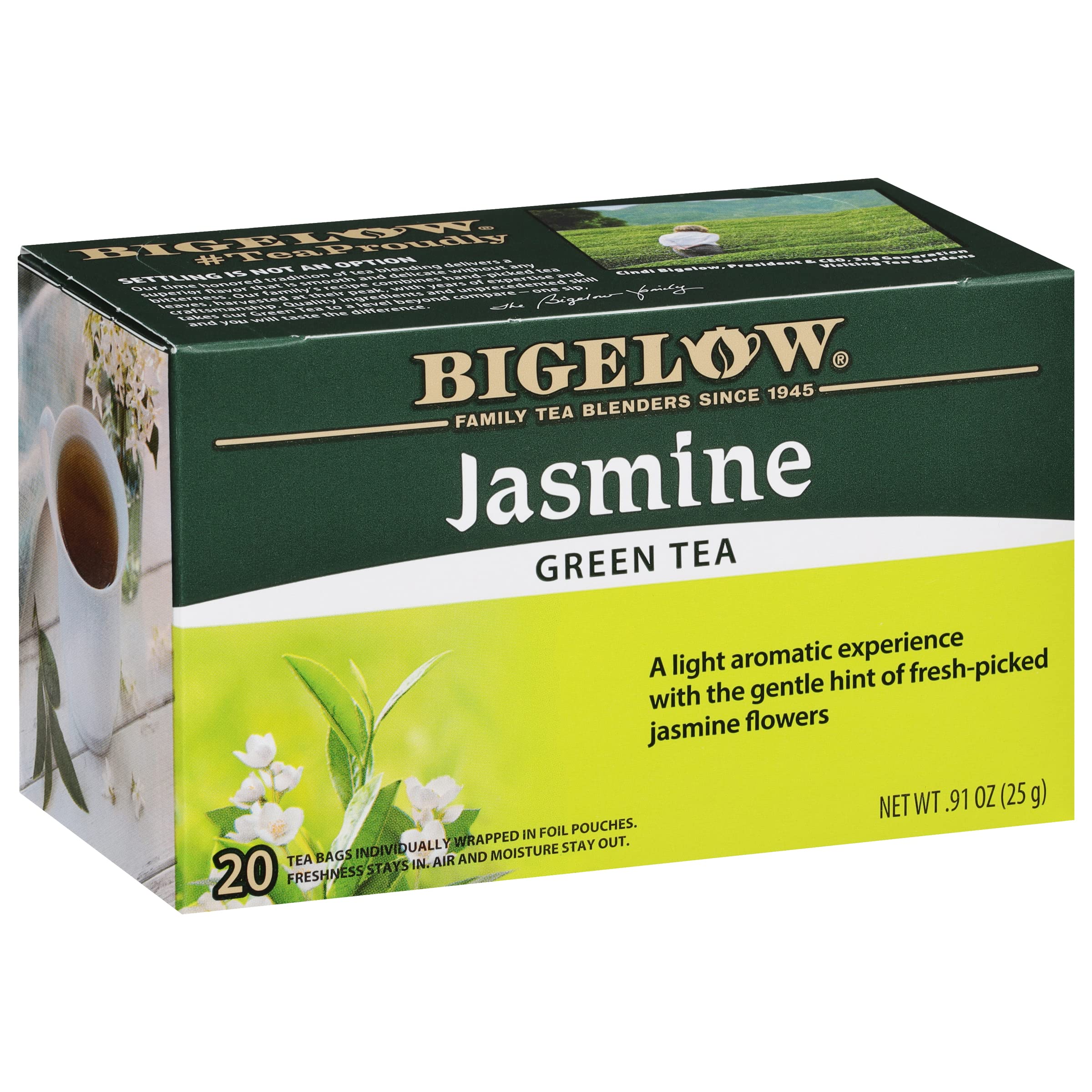 green tea and jasmine tea