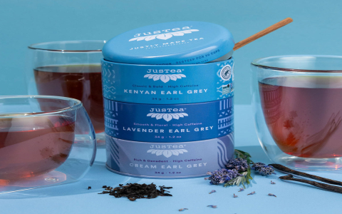 how much caffeine is in earl grey tea
