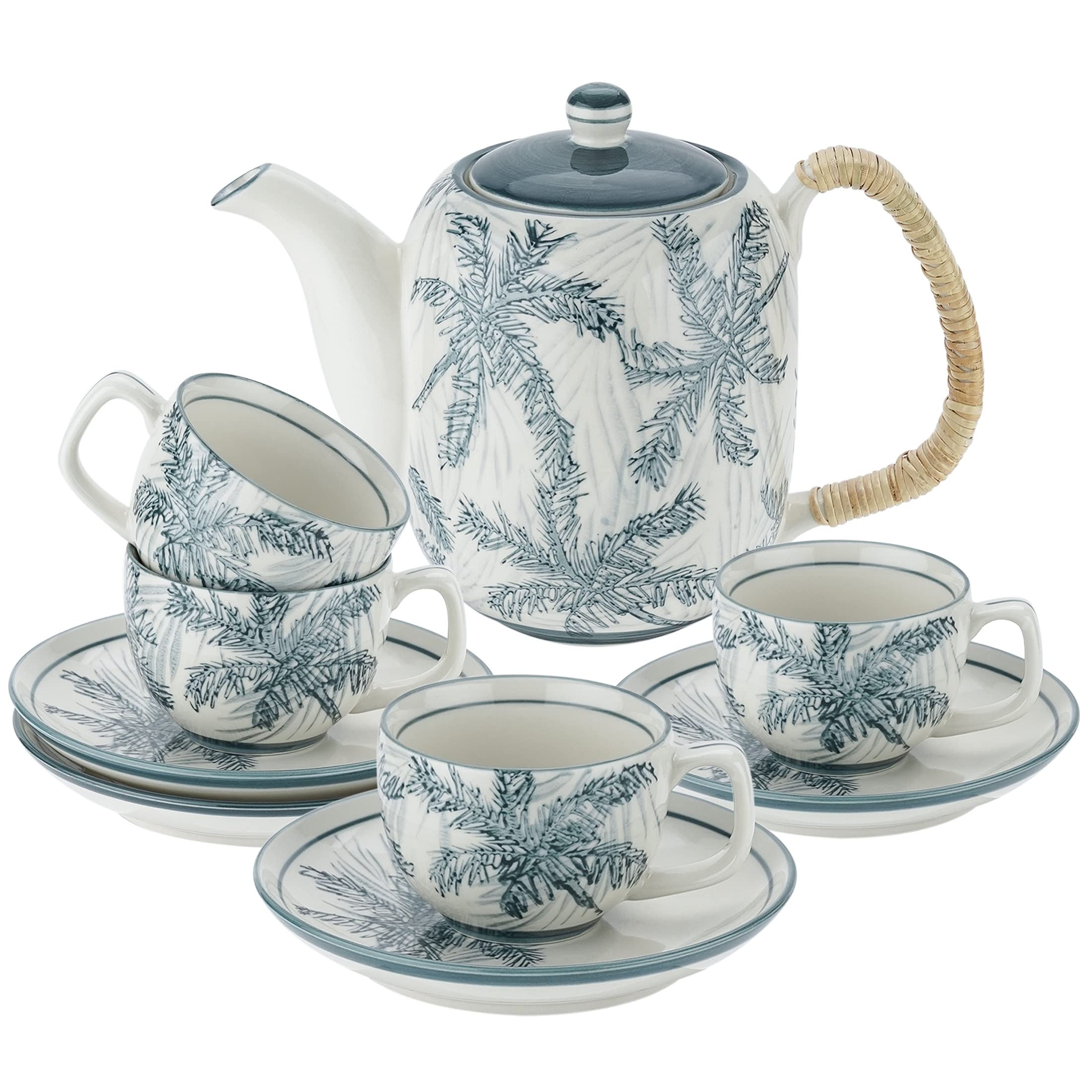 Premium Ceramic Tea Set with Teapot – Complete Tea Party Collection