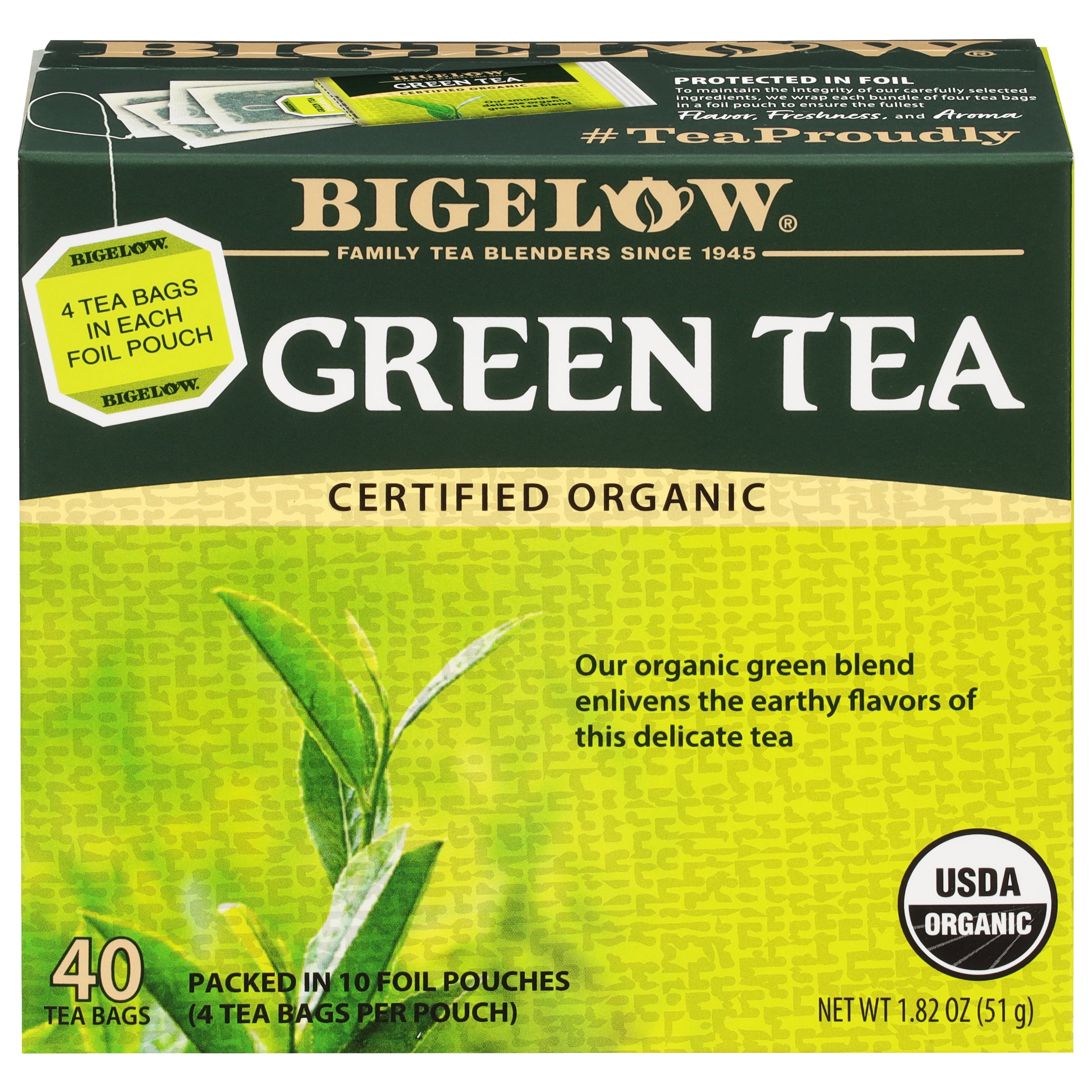 green tea bag
