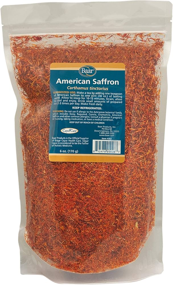 american yellow saffron tea