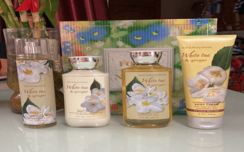 bath and body works white tea ginger