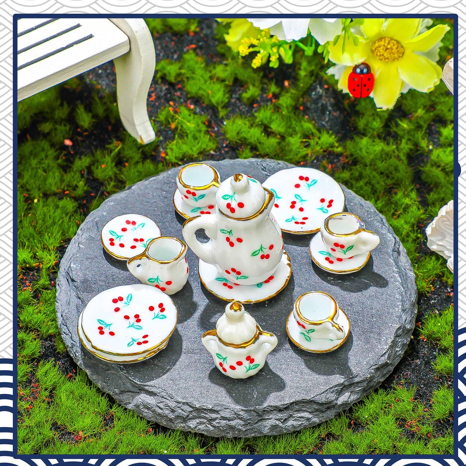Affordable Miniature Tea Sets for Collectors and Dollhouse Decor