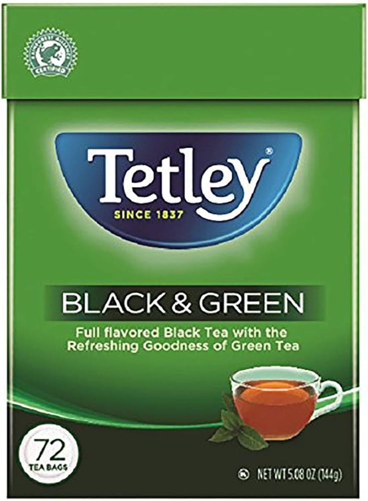 black and green tea