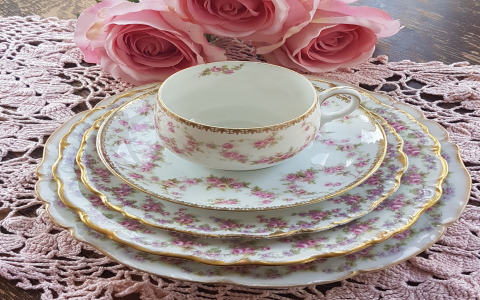 antique china tea set