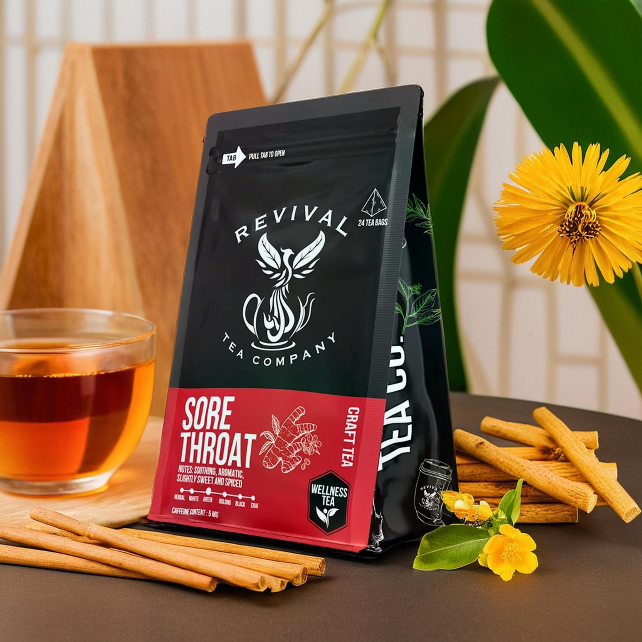 chai tea for sore throat