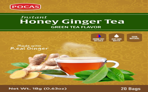 ginger tea and green tea
