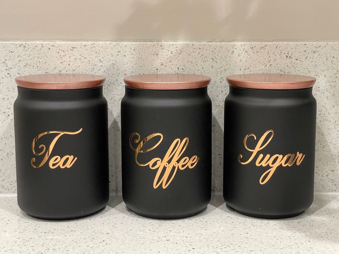 Best Black Tea Coffee Canisters for Kitchen Storage & Organization