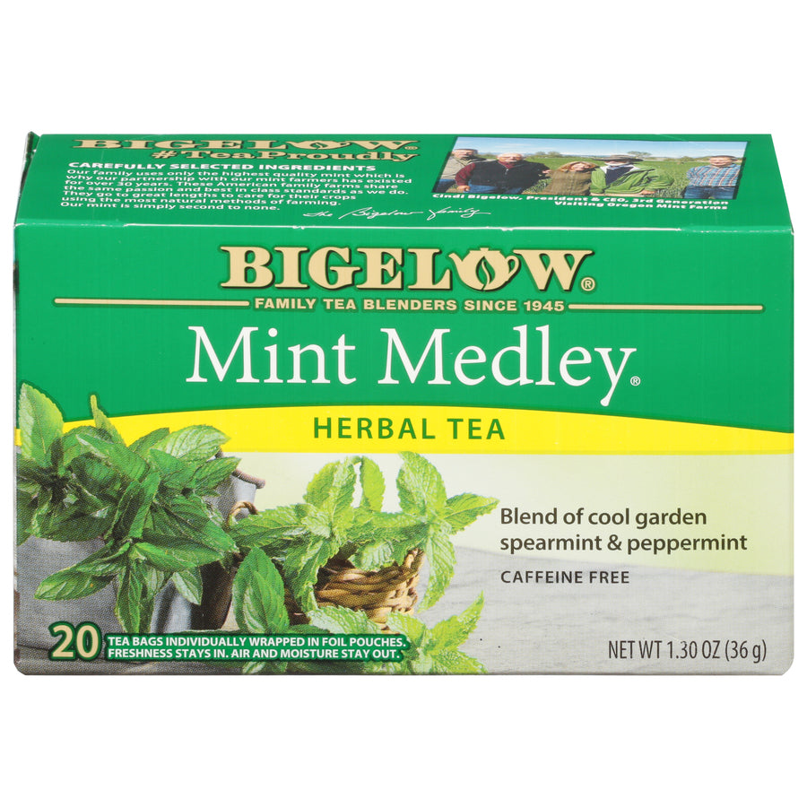 green tea and mint